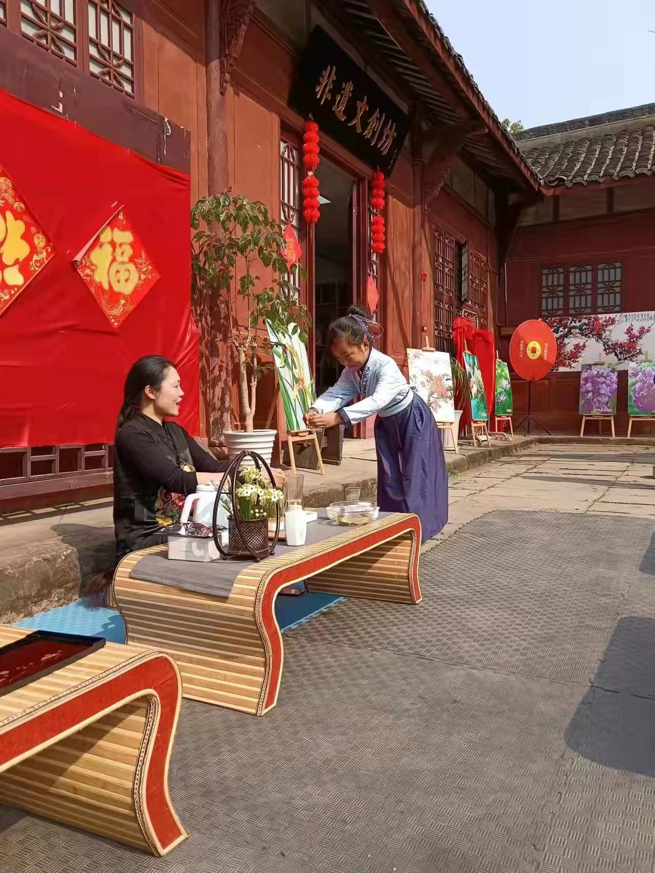 德阳文庙举行少儿茶艺体验研学活动(图4)