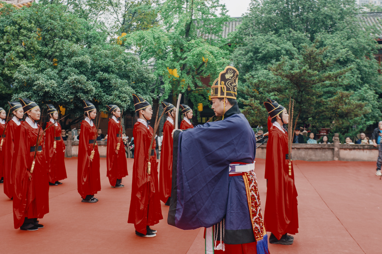 纪念孔子诞辰2575周年暨德阳文庙祭孔大典(图5)