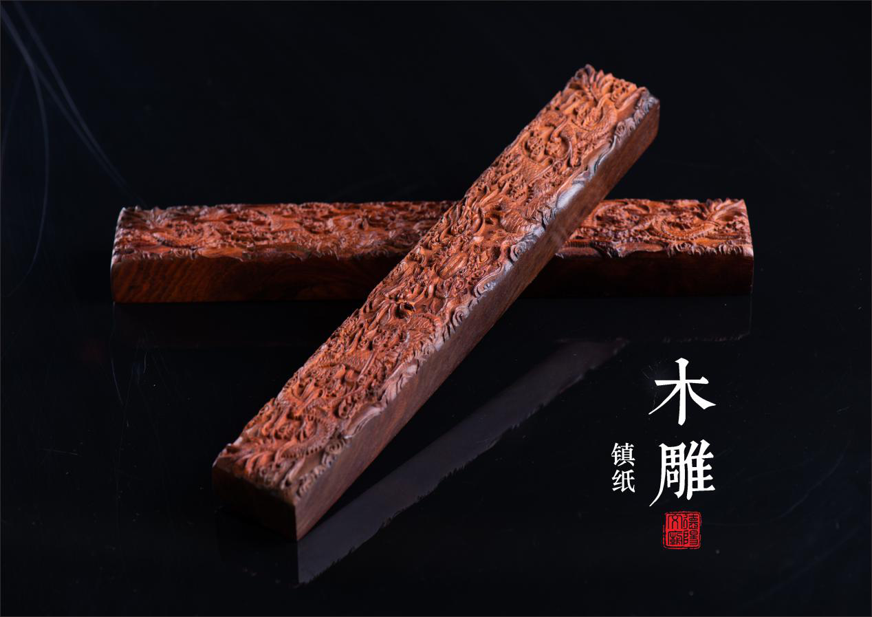 手工雕刻文房四宝